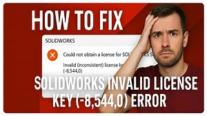 How to Fix SolidWorks Invalid License Key Error (-8,544,0) Step-by-Step | Full Installation Fix.