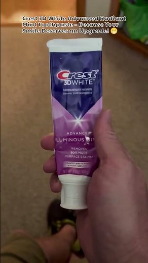 Crest 3D White Advanced Radiant Mint Toothpaste – Because Your Smile Deserves an Upgrade! 😁✨BUY IT