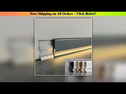 H5/6/8cm Super Narrow LED Wall Skirting Line Minimalist Aluminium Profile Floor Baseboard Silicone