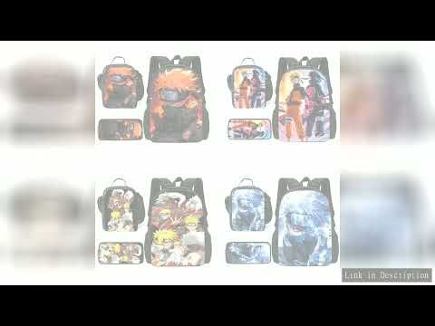 Child School Anime For N-Narutos Backpack with Lunch Bags ,Pencil Bags ,School Bags for Boys Girls B