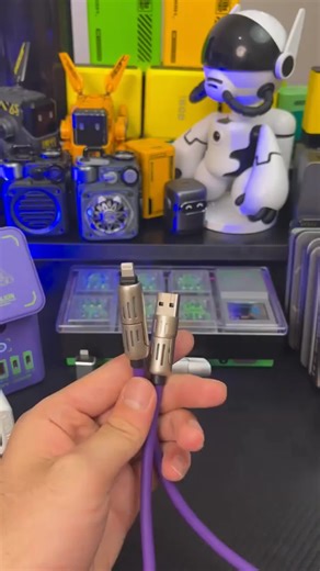 The four-in-one data cable is quite reliable! #fastchargingdatacable #datacable #charging #fastcharging #fourinone #Data #cable