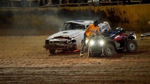 44K views · 346 reactions | Shoutout to the Harris Speedway track official's for the quick response last night. They got over their and got the fire out and got to the driver almost as soon as the car landed.  | Dirt N' Speed Media | Facebook
