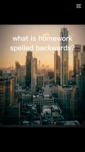 Homework backwards is Child abuse 💀￼