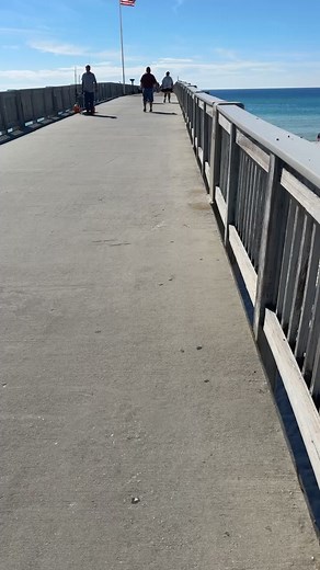 Walking on the M.B. Miller County Pier in Panama City Beach! #PCB #beach #pier #mbmillercountypier #dawnsrentals #pierviews | Dawn's Rentals