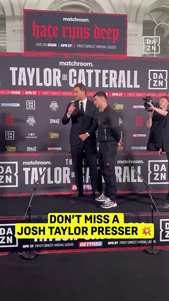 423K views · 697 reactions | Don’t blink at a Josh Taylor presser  Watch the #TaylorEssuman press conference live on DAZN via the link in our bio at 2pm UK | DAZN | Facebook