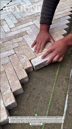 This Brick Pattern Trick Makes Perfect Pavement Every Time!"
