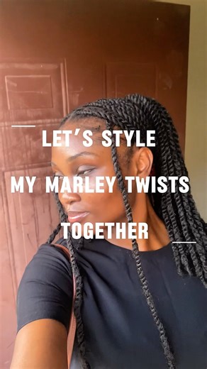 Let’s style Marley Twists #hairstyling #tutorial #marleytwists