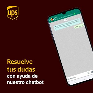 ¿Tienes dudas sobre cómo realizar un correcto embalaje o cómo programar una recolección? Comunícate con nuestro UPSBot 🤖 y conoce todas las opciones en las que te podrá ayudar, solo sigue cada uno de los pasos que te irá indicando en tu celular. Da clic para comenzar a chatear: http://bit.ly/3F9Likf | UPS