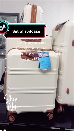 Travel in style without breaking the bank! ✈️ This 3-piece suitcase set is under £100 and perfect for your summer trips. Lightweight, durable & affordable — what more could you want? 🔥 🧳 Available now — grab yours before they’re gone! #TravelTikTok #TikTokMadeMeBuyIt #SuitcaseSet #AffordableTravel #TikTokFinds #UKDeals #TravelHacks #Under100 #HolidayEssentials #BudgetBuy #TikTokShopping