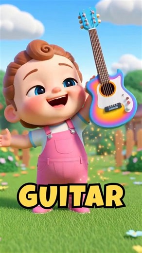 Musical Instruments Song | Cartoon for Kids | Nursery Rhymes & Kids Songs #shorts #baby #cartoon