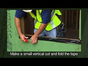 Flashing a window with ZIP System™ tape-English