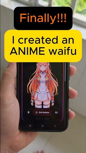 Finally! I created an ANIME waifu
