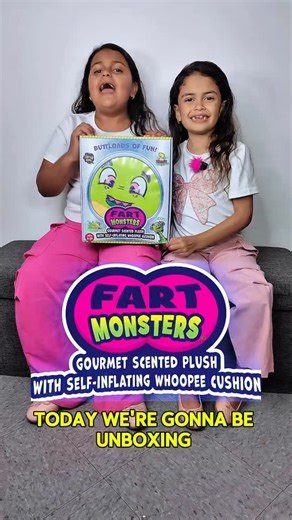•𝓜𝓪𝓻𝓲𝓪𝓷𝓷𝔂• 𝓗𝓪𝓲𝓵𝓮𝔂 & 𝓑𝓪𝓲𝓵𝓮𝔂 on Instagram: "Buttloads of fun! 🤣💨 We unboxed the new Fart Monsters and we cannot stop laughing 🤪 Meet Fizzler the monster that actually smells like… Lemon Lime?! 🍋🍏😱 Yes, it’s a self-inflating whoopee cushion plush! 💨 Just sit on it and… TOOT! 😂 Hailey & Bailey officially rate it “Stinking AWESOME” 🤣💩 Tag a friend who needs this in their life 👇 @fart_monsters @scentco @brilliant_agency #FartMonsters #FunnyToys #PrankToys #ButtloadsOfFun