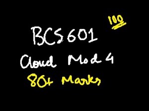 CLOUD COMPUTING MODULE 4 BCS601 | 22 Scheme VTU 6th SEM CSE
