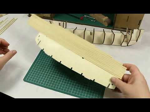 HULL-06- How to line the main deck 3. HMS BEAGLE