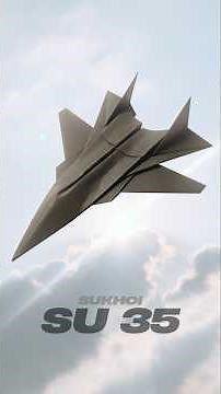 Origami Sukhoi SU-35: Paper Jet Fighter Tutorial