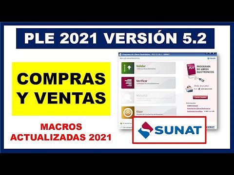 2021 Sunat e-Books | Electronic Purchase and Sales Registry PLE 5.2