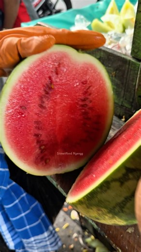 Fresh watermelon cutting skills ‼️