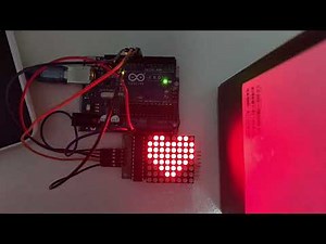 Arduino Project 60: '8x8 Dot Matrix 'Heart'' Created by Trishanth Kumar