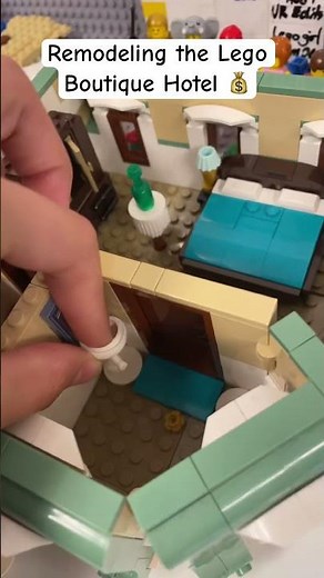 Remodeling inside of the Lego Boutique hotel #lego #stopmotion #legoideas #renovation