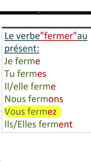 The Verb “To Close” | English – French #shorts