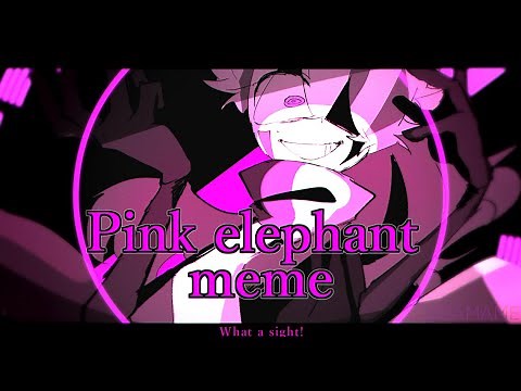 Pink elephant | meme(OC/CREATE)(⚠Flash/blood warning)