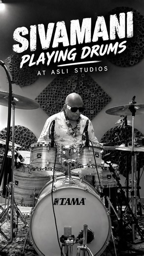 Sivamani Playing Drums at Asli Studios (Dehradun)