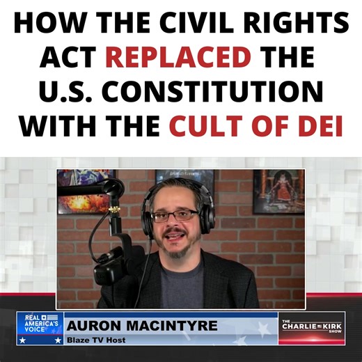 How the Civil Rights Act Replaced the U.S. Constitution With the Cult of DEI Subscribe to The Charlie Kirk Show: http://apple.co/2VCxGsh Join Charlie Kirk Exclusive today: https://members.charliekirk.com | Charlie Kirk