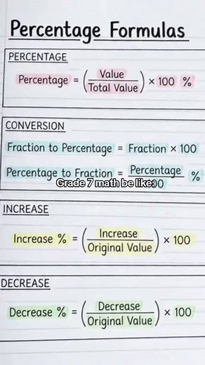 Grade 7 Math Notes and Tips for Students