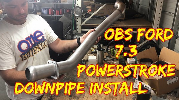 Installing a 3 inch downpipe on an OBS Ford 7.3 Powerstroke