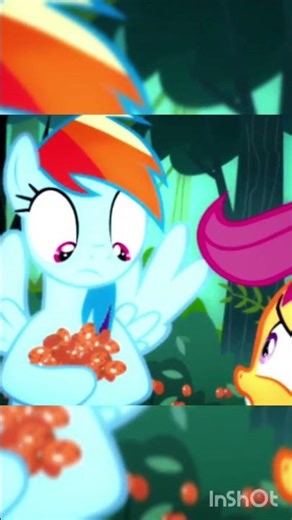 Maybe ✨️ Rainbow Dash 🌈 got something dangerous ☠️ to eat but 😅 ! mlp edit ✨️ 💖