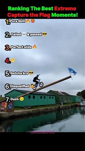 Ranking The Best Extreme Capture The Flag Moments! 🚩😂 #epicmoments #ExtremeSports #CaptureTheFlag