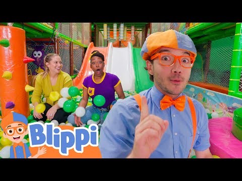Story Building Playground Exploration! | 📖Blippi📖 Moonbug Kids📖 Learning Corner