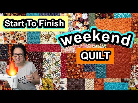 SUPER FAST 💥 Scrappy 4 Patch Quilt