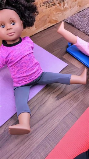 morning routine 😌 #dollife #ourgenerationdoll #foryoupage❤️❤️ #fu #dollcollector #relaxing #yogagirl