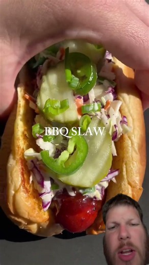 Why Veggies on a Hotdog? 🌭🌶️🌽#elote #coleslaw #teriyaki #griddle #beef from The Daily Kale