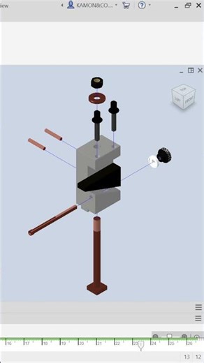 Tool Post Full Short Animation | Inventor 2026 #shorts