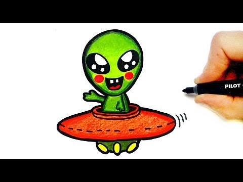 HOW TO DRAW A CUTE ALIEN