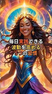 毎日実践できる波動を高める5つの習慣｜心と体が軽くなる簡単な方法 #shorts 【 波動アップ 日常習慣 マインドフルネス エネルギーアップ習慣 毎日できる開運法 心と体の浄化 】