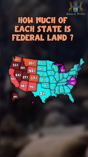 How of each state is federal land ?