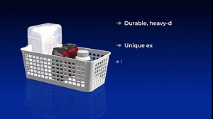 Handy Basket – Kitchen Discovery – Kitchen Pantry Organizers and Storage - Plastic Organizer Bins with Handles in Large Size for Chip Bags, Cake Mixes, Pasta, and Condiments