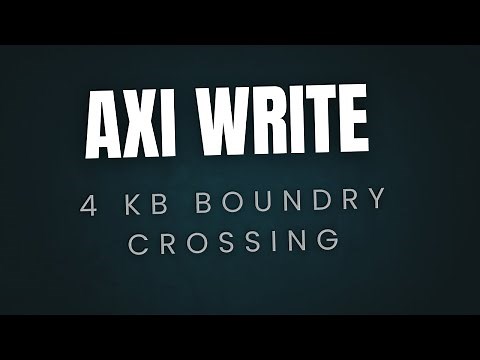 Master AXI protocol: AXI WRITE 2 Byte length (4KB crossing)