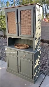 Boho Painted Hutch Makeover