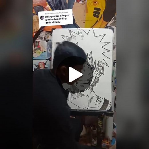 Drawing Anime Characters on White Canvas