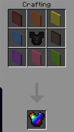 How to make Rainbow armor 😄 #minecraft #gaming #viral #shorts #shortvideo #short #youtubeshorts
