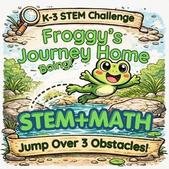 Froggy's Hop Home | Frog Jump STEM | Story-Based | Grades K-3 | No Prep