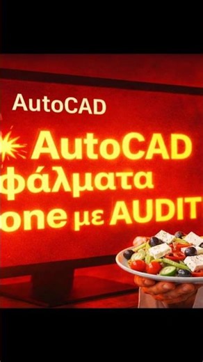(GK) ⚡ Διορθώστε AutoCAD Σφάλματα Τώρα! 🛠️ AutoCAD AUDIT σε 60 Δευτ.
