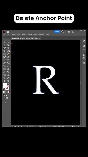 How to Delete Anchor Point In Adobe Illustrator - Tutorial Series Pt 61