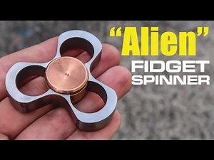ALIEN Fidget Spinner (Titanium, Copper and Brass)