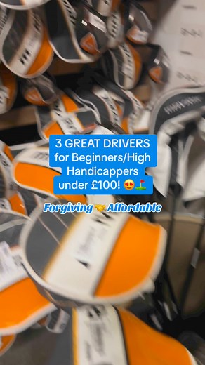 You don't need to spend a fortune on a driver when you're a beginner/high handicapper! Here's some great driver options under £100, which will help you hit the ball straight and long off the tee 🚀⛳️ #golf #golftok #reels #golflife #golfer | Golfbidder